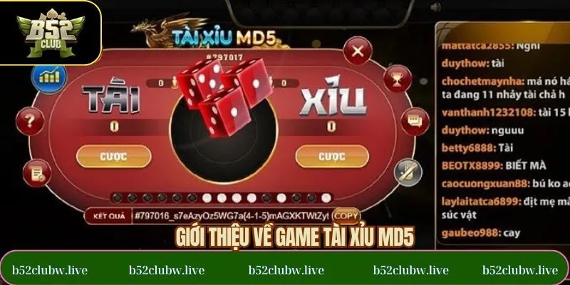 Tổng quát về tài xỉu MD5 tại B52CLUB 